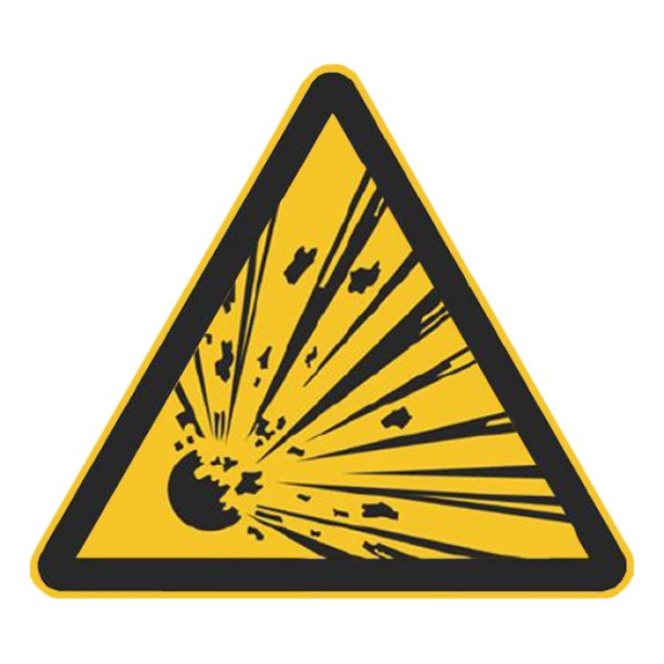 Warnzeichen Warnung vor explosionsgefähr
