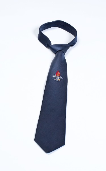 Krawatte dunkelblau mit Emblem