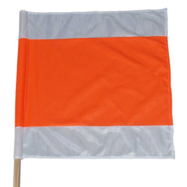 Warnflagge weiß/orange/weiß